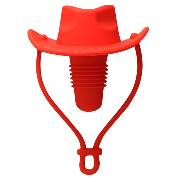 Divertido sombrero de vaquero tapa sellos botella silicona tapones de vino utensilios de cocina