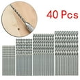 thumbnail image 5 of 40pcs High Speed Steel Titanium Coated HSS Mini Drill Bits Set 0.5mm-2mm New, 5 of 7