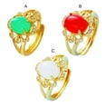 thumbnail image 3 of Minnieouse Anillo de apertura para mujer, anillos de cristal de Metal de latón, decoraciones de mano ajustables, joyería para novia y mujer para fiesta de Ropa, zapatos y accesorios Miscelánea Rojo Minnieouse AP014474-02, 3 of 6