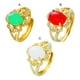 thumbnail image 4 of Anillo de apertura para mujer, anillos de cristal de Metal de latón, decoraciones de mano ajustables, joyería para novia y mujer para fiesta de Ropa, zapatos y accesorios Miscelánea Blanco Guardurnaity AP014474-03, 4 of 6