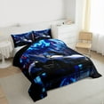 thumbnail image 3 of Feelyou 3D Cool Automobile Bedding Comforter Set, Speed Racing Car Twin Comforter Sets, Modern Extreme Sport Theme Reversible Bedding Set, Luxury Bedroom Decor, 2pcs, 3 of 8