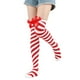 thumbnail image 1 of Calcetines de mujer de moda gruesos y cálidos con lazo navideño y calcetines de talla grande de poliéster para mujer, 1 of 6
