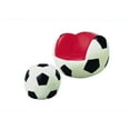 thumbnail image 2 of Soccer Chair & Ottoman, Red/Black & White, 2 of 2