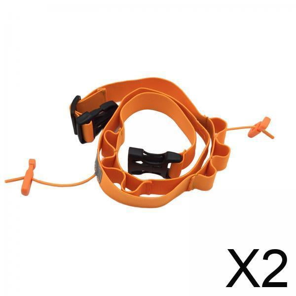 2x Cinturón Con Número Para Correr, Triatlón, Ciclismo, Cinturón De Para Ciclismo, Adulto, Color Naranja