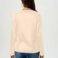 thumbnail image 6 of Otntypg Womens Silky Satin Blouses Elegant V Neck Long Sleeve Dress Shirts Business Casual Work Blouse Tops for Women Beige XL, 6 of 6