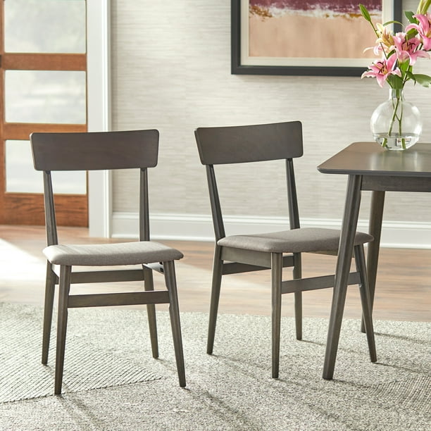 TMS Newington Mid - Century Dining Chairs (Set of 2) , Mocha