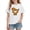 White, variant on Yeaiivve Funny T Shirts for Girls Heart Shaped Dog Printed Short Sleeve Tshirt Cotton Casual Round Neck Tops Summer Trendy Going Out T-Shirts Blue 150