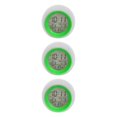 thumbnail image 2 of Inteprter Despertador para niños LED digital Luz nocturna colorida Recordatorio de tiempo con visualización de temperatura de fecha, verde Verde 3piezas, 2 of 6