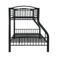 thumbnail image 4 of Powell Kalmia Heavy Metal Kid's Twin over Full Convertible Bunk Bed with Built-In Ladder, Black, 4 of 12
