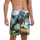 thumbnail image 2 of Fotbe Lake Forest Dinosaur A Pantalones Cortos de Pijama para Hombre, Ropa de Dormir, Pantalones de Pijama Cortos para Hombre-X-Large, 2 of 6