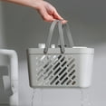 thumbnail image 4 of Vacemry Under $5 Shower Caddy with Handle, Drainable Bath Storage Basket for Toiletries, Plastic Organizer Bin for Bathroom Shelves, Portable Carry All for Student Dorm College, 4 of 6