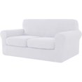 thumbnail image 1 of 2024 Sofa Cover with Separate Cushion Slipcover Stretch Checks (Sofa  Wine), 1 of 7
