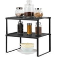 thumbnail image 2 of Oumilen Expandable and Stackable Cabinet Organizer, Black, 2 of 8