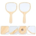 thumbnail image 4 of 2pcs Portable Makeup Mirrors Handle Creative Women Cosmetic Mirror for travel, 4 of 7