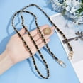 thumbnail image 4 of 46.8 Inch PU Purse Chain Strap Light Gold Wallet Metal Chain Zinc Alloy Belt Chain Bag Strap Extender with Alloy Spring Swivel Clasp for DIY Bag Replacement Accessories, 4 of 6