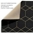 thumbnail image 4 of Custom Size Runner Rug Hexagon Trellis Design Black Color 26 or 31 inch Wide Pick Your Length Non-Slip Rubber Backing Stair Runner, 4 of 5