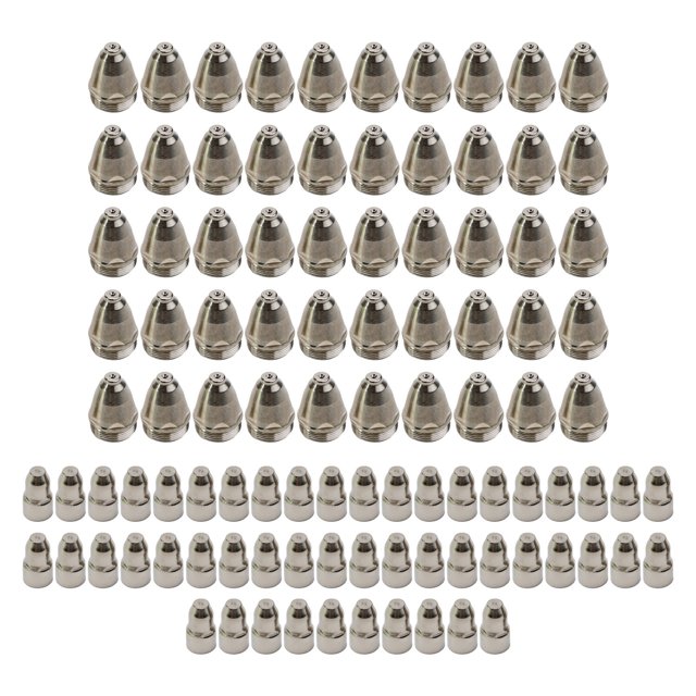 100Pcs for P80 Plasma Electrode Tip Nozzle .5Mm Cutter Torch for Air Plasma Cutting 1.1Mm