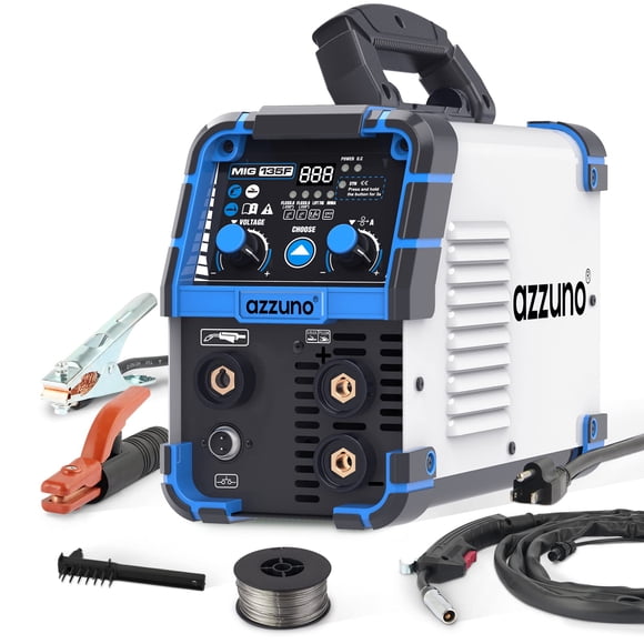 Soldador AZZUNO 3 en 1, 135 amperios, multiproceso, 110 V, con Synergic