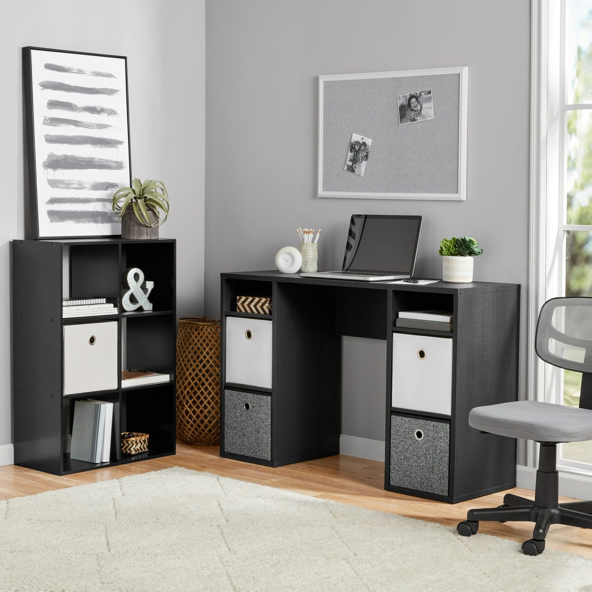 11" 6-Cube Storage Organizer, Black