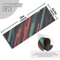 thumbnail image 5 of Yayeee Runner Rug for Bedroom 2'x6' Machine Washable Hallway Non Slip Mat, Red Abstract Lines, 5 of 8