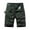 Green, variant on Cargo Shorts for Men Summer Casual Fashion Camo Print Button Closure Straight Leg Knee Length Work Shorts with Pockets