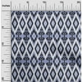 thumbnail image 1 of oneOone Organic Cotton Voile Fabric Geometric Ikat Print Fabric BTY 42 Inch Wide, 1 of 4