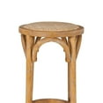 thumbnail image 4 of Linon Billy Tabouret de Bar Rustique Rond Sans Dossier de 30 Pouces Siège Tressé en Bois Naturel, 4 of 9