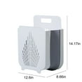 thumbnail image 3 of COFEST Clothes Hamper,Wall-Mounted Collapsible Laundry Baskets,Breathable Laundry Basket Plastic,Storage Basket,Laundry Organizer,Bathroom Hamper,Suitable For Be White, 3 of 9