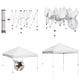 thumbnail image 5 of InstaHabit 10x10 Ft Pop Up Canopy with Sidewall Panel Kit Flea Market Yard Home InstaHabit Modern, 5 of 11
