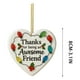 thumbnail image 3 of Decoración acrílica colgante en forma de corazón - 8 cm acabado mate con cuerda dorada - adorno opaco plano de 3 mm de grosor para regalos cálidos y celebraciones, 3 of 6