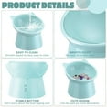 thumbnail image 5 of 2 Pieces Plastic Raised Bowl Tilted 15 Degrees Elevated Cat Food Water Bowls Set, Anti Vomit Pet Food Dishes for Cats and Small Dogs Kitten, 5 of 6