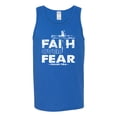 thumbnail image 2 of Wild Bobby, Faith Over Fear Psalm 118:6 White, Inspirational/Christian, Men Graphic Tank Top, Royal, X-Large, 2 of 3