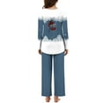 thumbnail image 4 of ChaoHeng Womens 2 Piece Outfit Lounge Set 2025 Christmas $10(Navy,XXL), 4 of 7