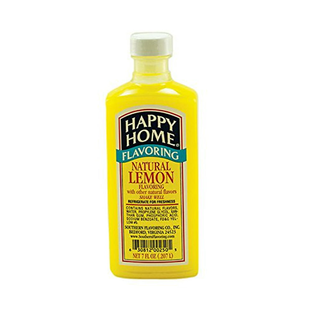 Happy Home Flavoring Natural Lemon 7 Fl. Oz.