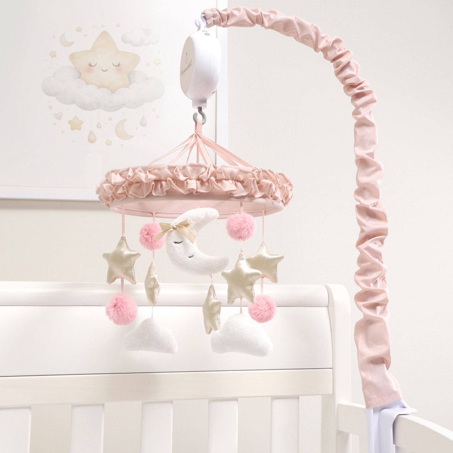The Peanutshell Grace Celestial Musical Crib Mobile