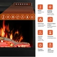 thumbnail image 6 of WAA Electric Fireplace Mantel Package Wooden Surround Firebox TV Stand Free Standing Electric Fireplace Heater,Remote Control,4 Flame Colors,12 Flame Bed Colors,5 Flame Brightness,5 Speeds,Black, 6 of 7