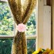 thumbnail image 1 of YSNOOWE Curtain Tieback De Flor Peonía Rosa Con Instalación Fácil Para De, 1 of 6