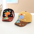 thumbnail image 4 of WIBACKER 2-5T Toddler Kids Cute 3D Dinosaur Baseball Cap Autumn Winter Corduroy Hat Outdoor Warm Casual Bonnet, 4 of 7