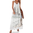 thumbnail image 1 of Vestido sin mangas estilo sureño de Louisville, Kentucky, con acuarela de jinete a caballo, ropa de mujer, vestidos de verano, 1 of 7