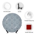 thumbnail image 4 of Cauagu Nautical1 Print Bone China Decorative Plate, Wall Mount Plate Holiday Decor Decorative Ceramic Plates with Stand Elegant Household Plates Decorative-6in, 4 of 6