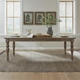 thumbnail image 2 of Bowery Hill Contemporary Farmhouse Rectangular Leg Table in Brown, 2 of 12