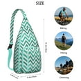 thumbnail image 2 of Pop Art Sling Backpack - Colorful Abstract Psychedelic Pattern Shoulder Bag, Fashionable Lightweight Pack, 2 of 4