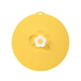 thumbnail image 2 of Pot Lid Cooking Baking Temperature Resistant Refrigerator Bowl Pan Cover Kitchen Dust-proof Dish Food Preservation Cookware Yellow, 2 of 9