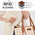 thumbnail image 5 of Wrangler Womens Wallet Small Rfid Blocking Wristlet Wallets Cute Bifold Ladies Wallet with Zipper Pocket, Tan, 5 of 6