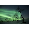 thumbnail image 2 of StockTrek Images PSTAHE100130S Northern Lights in The Arctic Wilderness Nordland Norway Poster Print, 17 x 11, 2 of 2