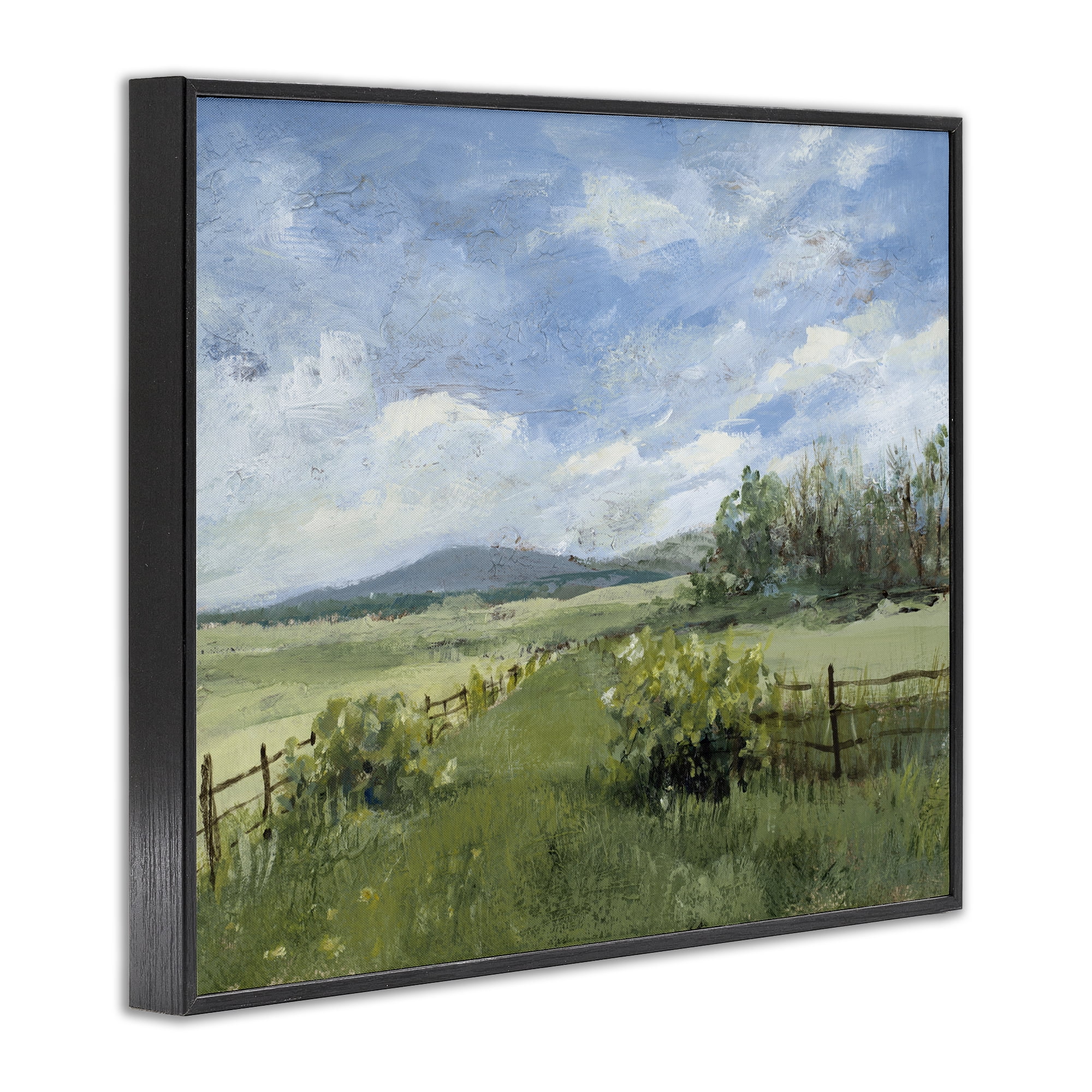 Stupell Industries Thank You Nature Landscape Black Framed Giclee Art, design by Lanie Loreth