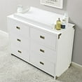 Baby Relax Miles Dresser Topper, Nursery Furniture, White Wood