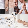 thumbnail image 2 of Couples Magnetic Mutual Attraction Bracelets Matte Agate Bracelet, 2 of 7