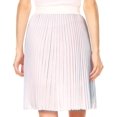 thumbnail image 2 of Sakkas Amira Accordion Pleated Midi Crepe Slim Skirt with Elastic Waist - Blue/pink - One Size Regular, 2 of 5