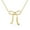 Yellow Gold, variant on Lola 18k White Gold Plated Ribbon Bow Drop Necklace, Gift for Women